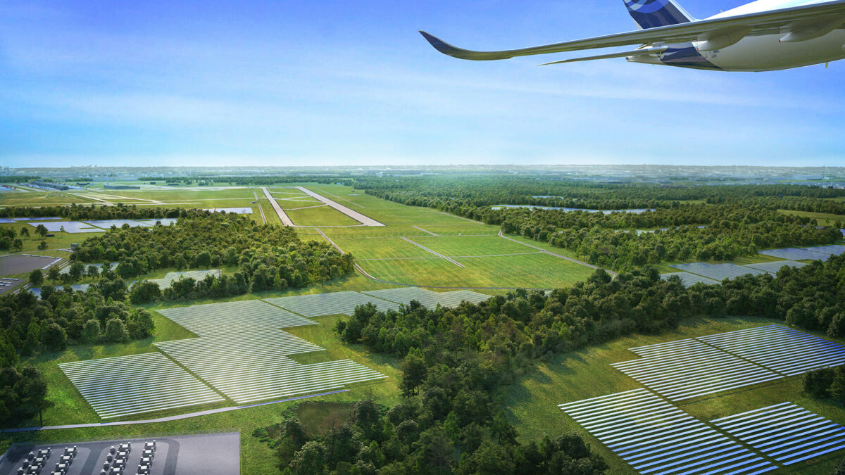 Dulles International Airport will soon be home to the largest renewable energy project at a U.S. airport