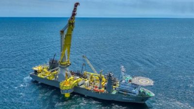 First monopile foundation installed at South Fork Wind, New York’s first offshore wind farm