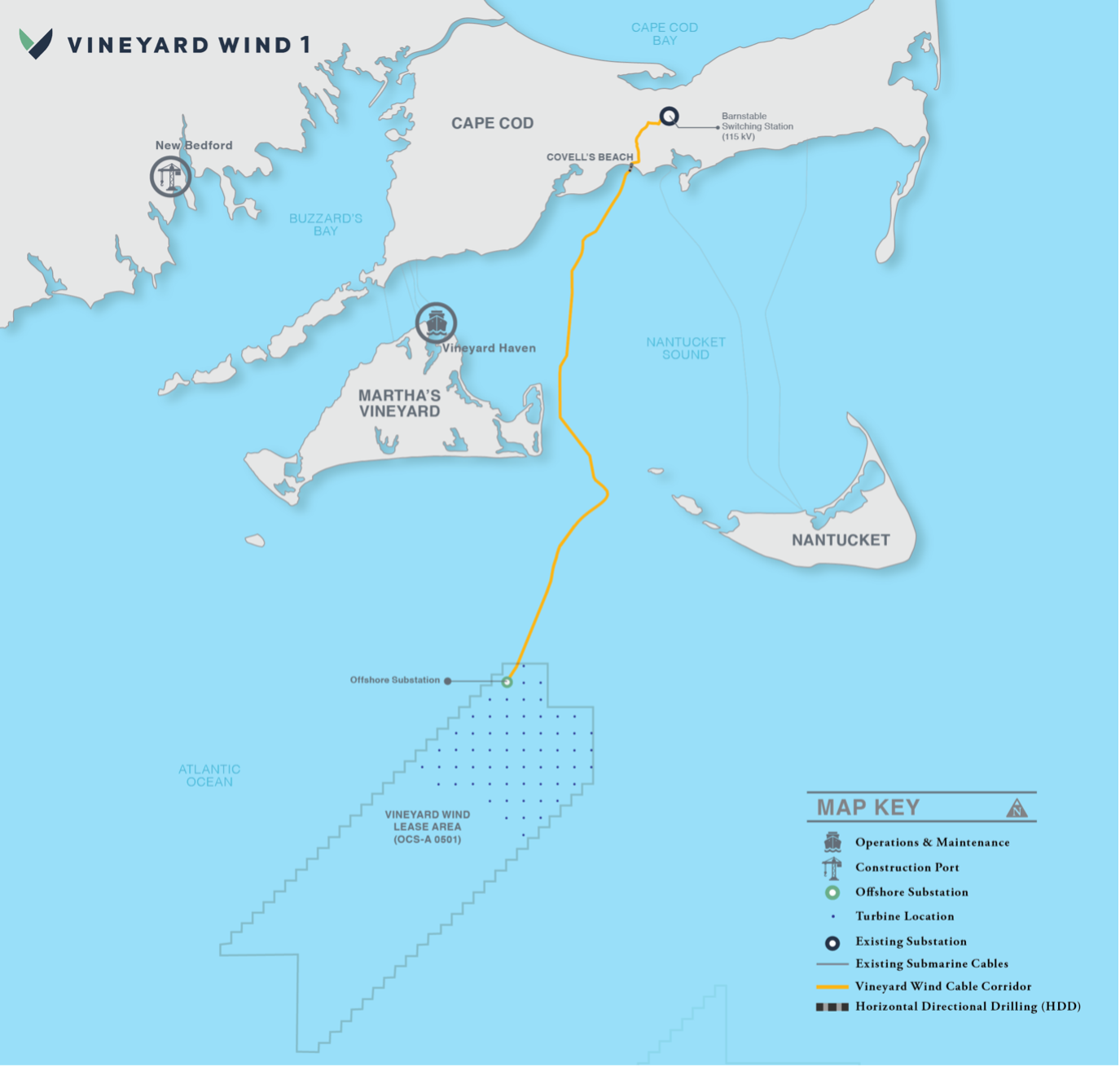 800-MW Vineyard Wind offshore wind farm to be first commercial-scale project in the US